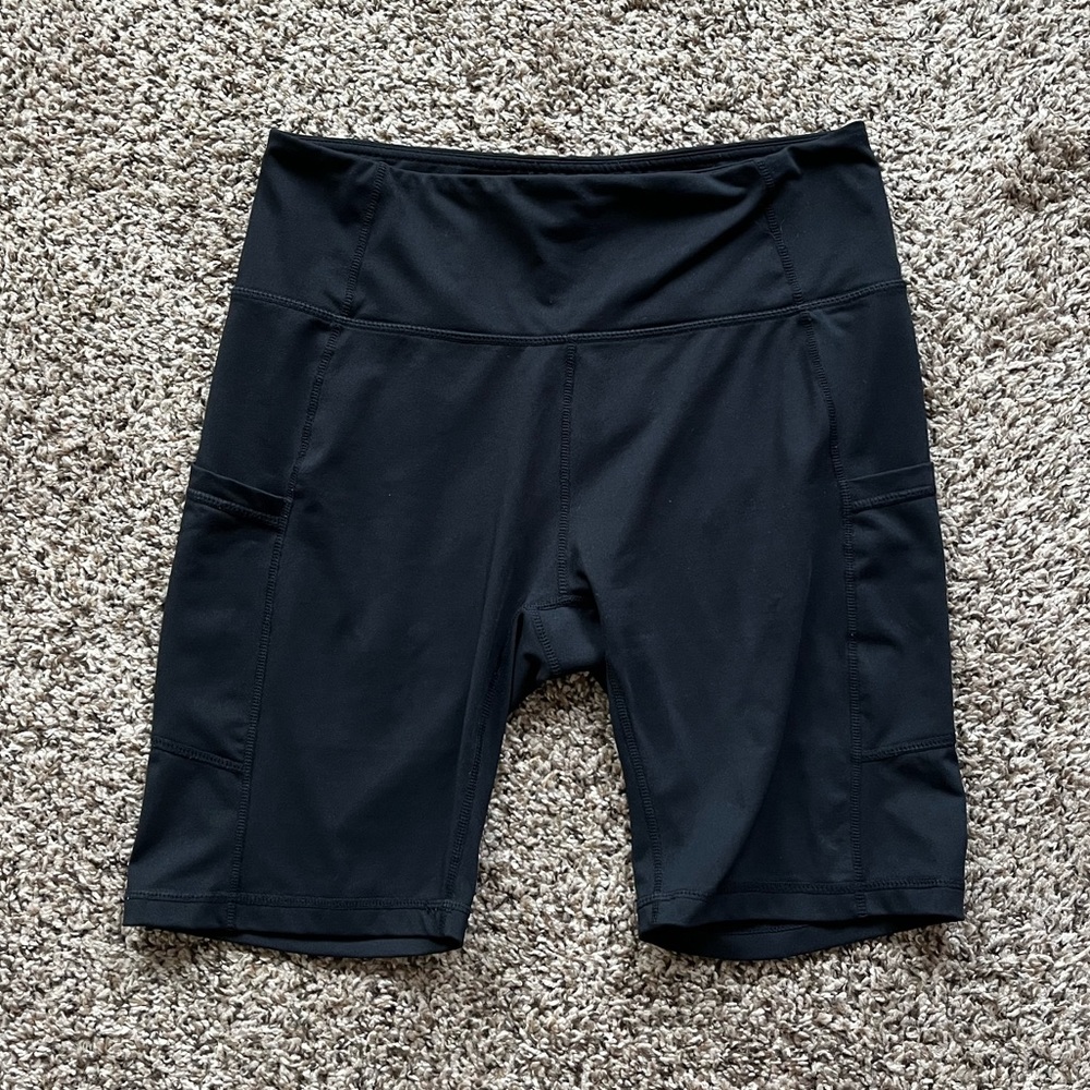 Baleaf Black Active Workout Bike Shorts 8 inch Size Large